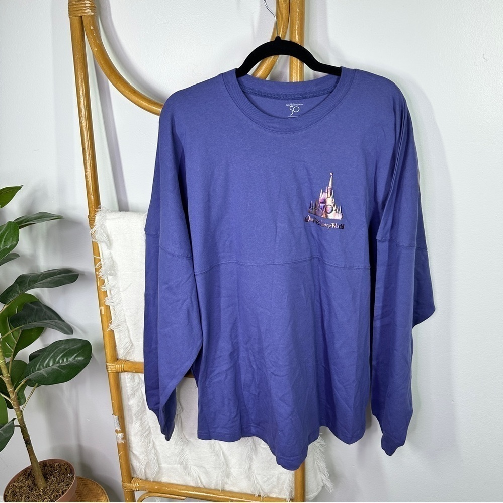 Walt Disney World 50th Anniversary Purple Spirit Jersey sz L